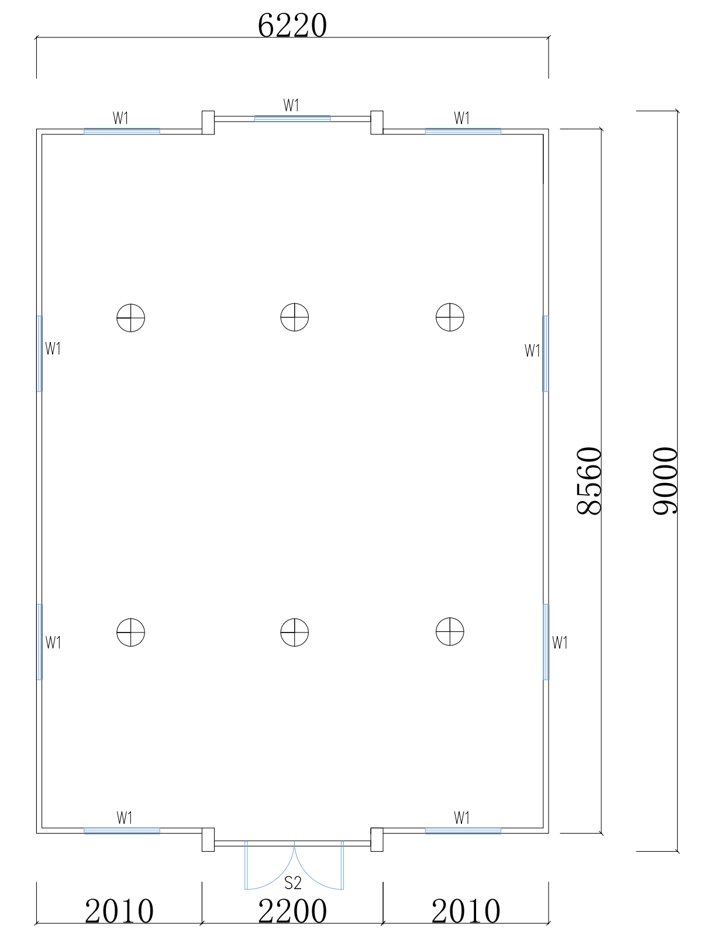 Expandable container house plan used for layout coordination